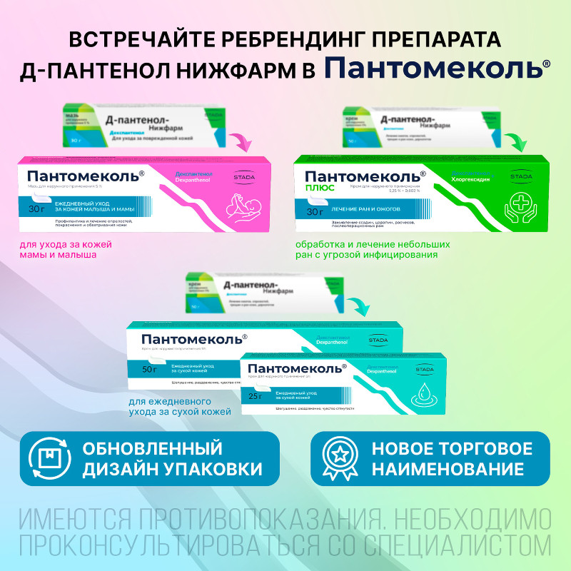 Пантомеколь 5% крем для наружного применения 50 г