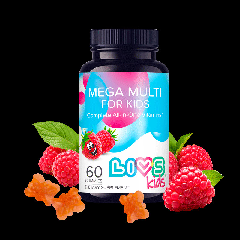 Livs Витамины и Минералы для детей пастилки жевательные Малина 60 шт