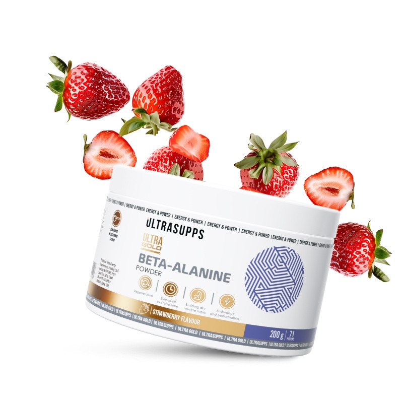 Ultrasupps Бета-Аланин порошок Клубника 200 г