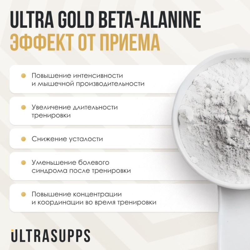 Ultrasupps Бета-Аланин порошок Клубника 200 г