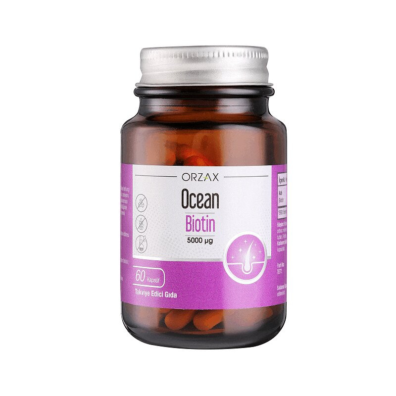 Orzax Ocean Биотин 5000 мг капсулы 60 шт