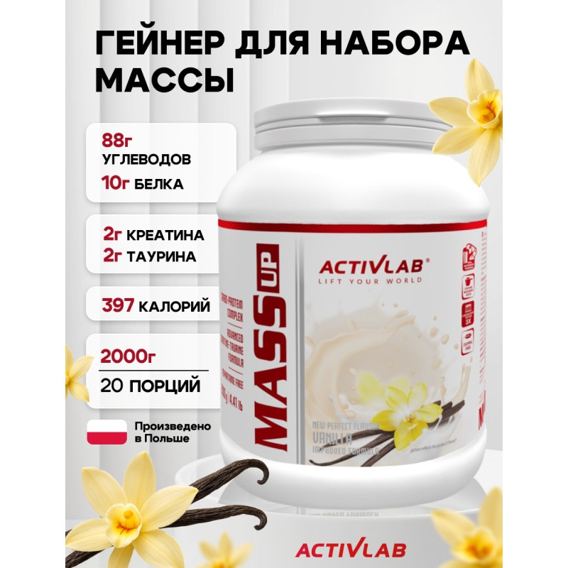 ActivLab Белково-углеводная смесь Ваниль 2000 г