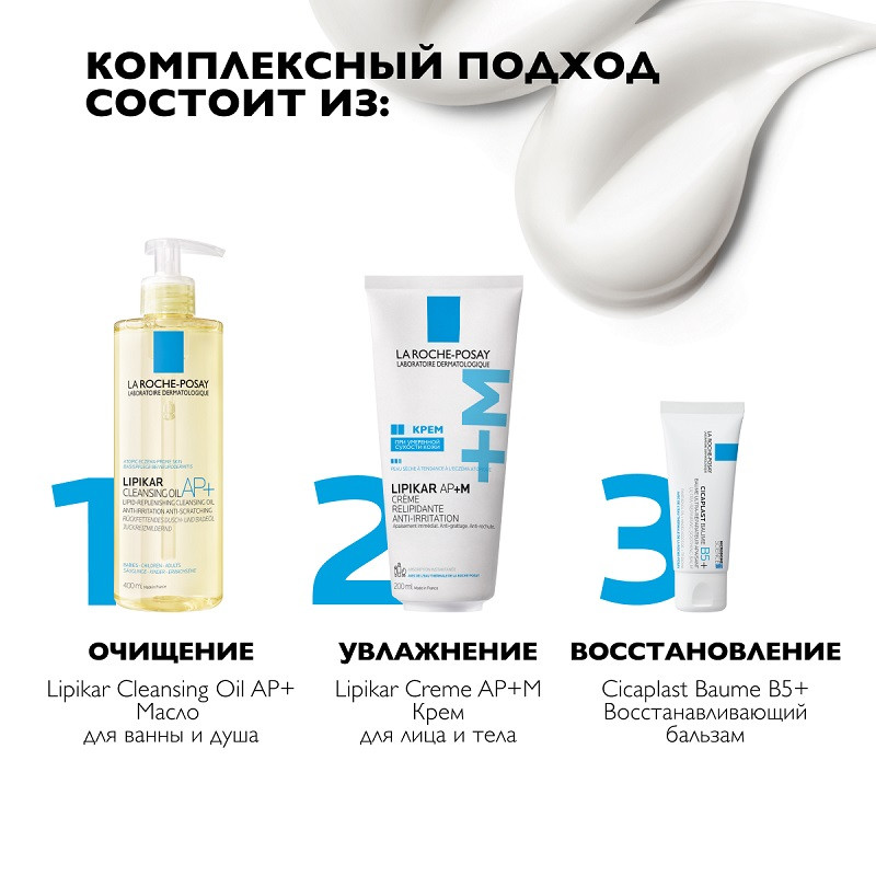 La Roche-Posay Lipikar AP+M Крем липидовосполняющий для сухой очень сухой и склонной к атопии кожи 200 мл