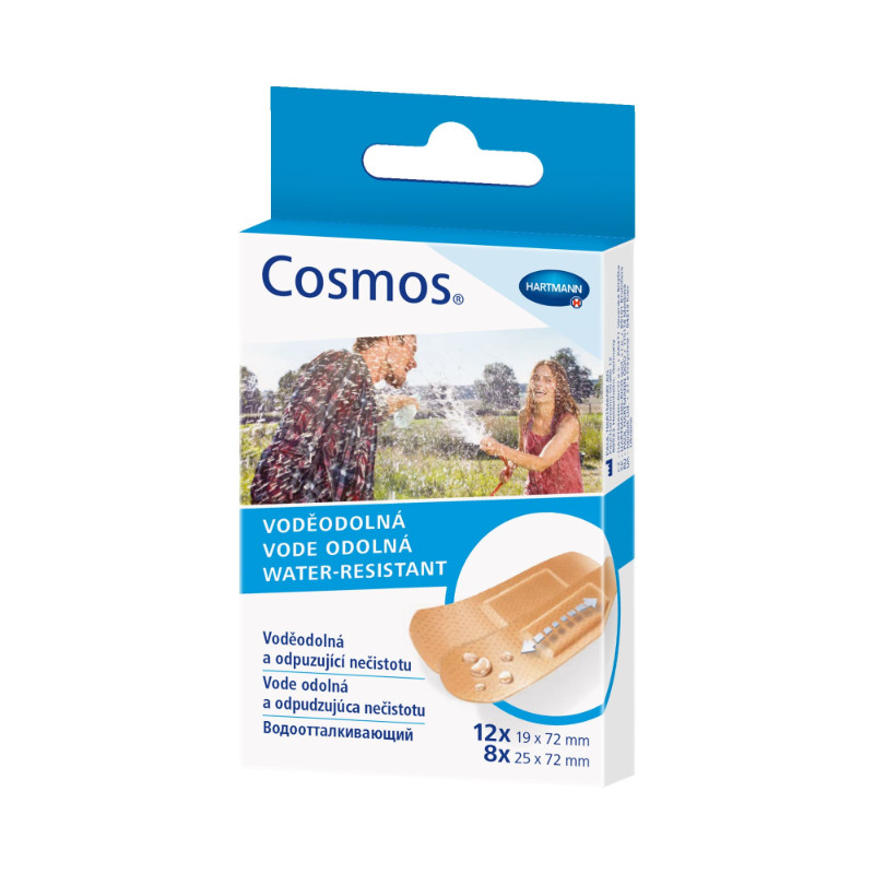 Cosmos Water-Resistant Пластырь влагостойкий Набор 2 размера 20 шт