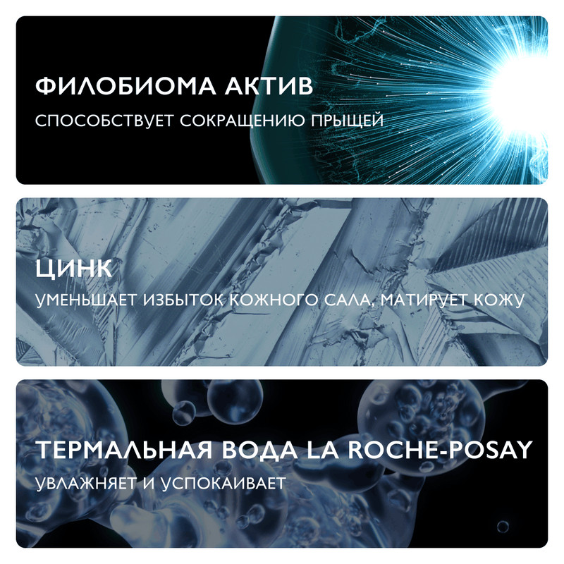 La Roche-Posay Effaclar Гель очищающий пенящийся для жирной проблемной кожи 200 мл