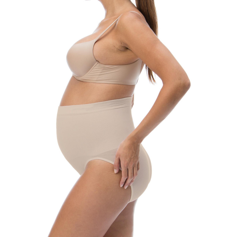RelaxMaternity Бандаж-трусики послеродовый с хлопком размер S Бежевый