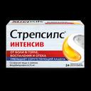 Стрепсилс Интенсив таблетки для рассасывания Мед-Лимон 24 шт