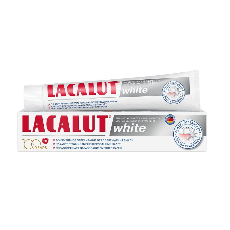 Lacalut White Зубная паста отбеливающая 75 мл