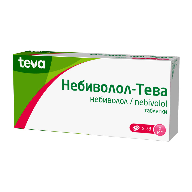 Небиволол-Тева 5 мг таблетки 28 шт