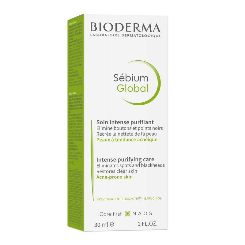 Bioderma Sebium Global Крем для проблемной кожи против воспалений и черных точек 30 мл